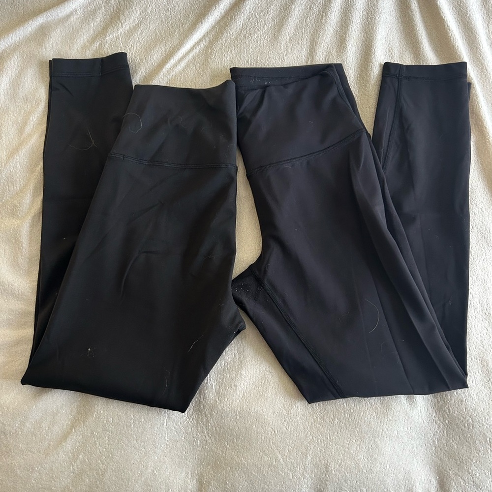 2 pairs of black 25 inch wunder trains